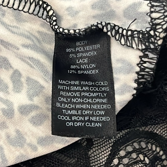 White House Black Market Lace-Hem Camisole in Leopard Print - Picture 11 of 11